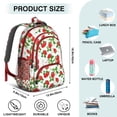 thumbnail image 5 of White Strawberry Plants Fruit Backpack for School,Cute School Bag,Schoolbag with Adjustable Shoulder Straps & Padded Back,16.9 Inch, 5 of 5