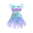 thumbnail image 2 of Hienoo Toddler Girls Ruffles Bowknot Swimwear Dress Upf 50+ Bathing Suit Cute Swimsuit, 2 of 8