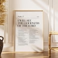 thumbnail image 3 of Psalm 27 Bible Verse Wall Art, Modern Christian Scripture Decor, Minimalist Faith Typography Design, Inspirational Religious Gift for Prayer Room Home (Unframed) (16x24), 3 of 3