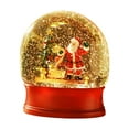 thumbnail image 4 of Caja de música navideña con forma de bola de nieve, figura de mesa con luz y música, hecha de resina de policarbonato, ideal para niños y adultos, sal, 4 of 9