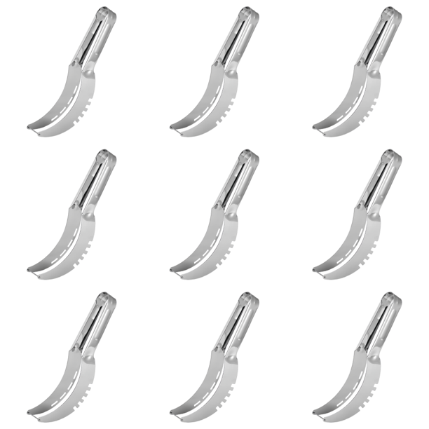 Cortador Frutas Acero Inoxidable Con Antideslizante Divisor (plata)