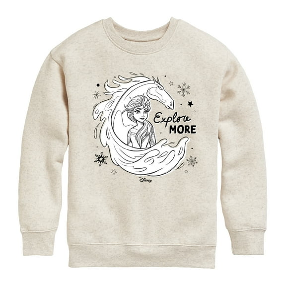 Frozen 2 - Explore More - Toddler And Youth Crewneck Fleece Sweatshirt