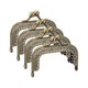 thumbnail image 1 of Metal Monedero Marcos - 2.56 4uds Beso Bloqueo Broche Marco Rectángulo Relieve Embrague Marco Asas para Monedas Monedero Costura Bolso Fabricación Bricolaje Artesanía, Bronce, 1 of 6
