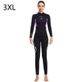 thumbnail image 3 of Naiovety DIVE SAIL Trajes de neopreno de 3MM Traje de buceo de neopreno SCR Pantalones largos de manga larga Traje de surf resistente al desgaste para Deportes acuáticos Púrpura 3XL Naiovety OD003296-27, 3 of 6