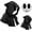 Shy girl-black, variant on 2Pcs Shy Guy Mask With Cloak White Dream Anime for Halloween Cosplay Costume Props Accessories