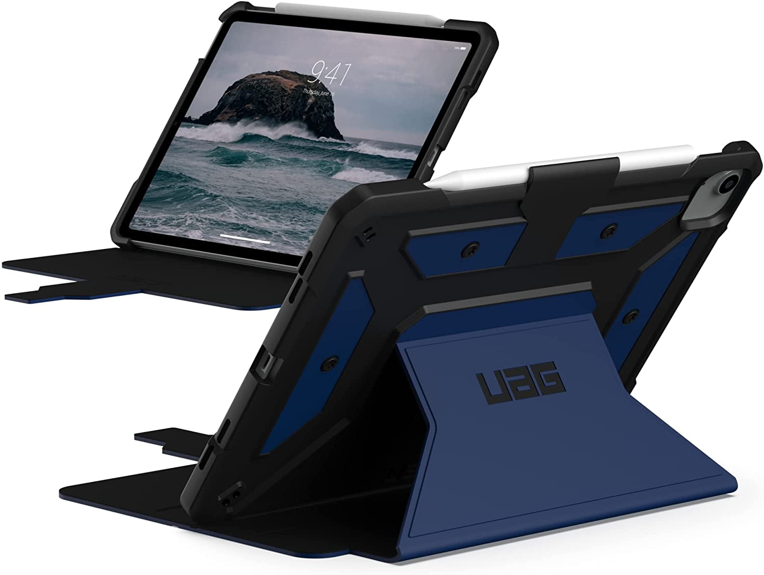 UAG iPad Air 10.9inch (5th Gen, 2022) Case Rugged Smooth Exterior Material MultiAngle Viewing