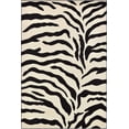 thumbnail image 1 of Unique Loom Wildlife Collection Animal Inspired with Zebra Design Area Rug, 6 ft x 9 ft, Ivory/Black, 1 of 2