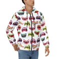 thumbnail image 4 of Zip Up Hoodies for Men - Funny mouth Long Sleeve Comfrt Men'S Fashion Hoodies & Sweatshirts, Jackets for Men Hoodies Pullover Clothing Clothes with Pouch, 4 of 5