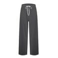 thumbnail image 5 of Men's Pajama Pants Lounge Pants Sleepwear Bottoms Solid Sleep Pants Nightwear Trousers, 5 of 7
