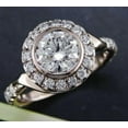 thumbnail image 2 of 2Ct Round Cut Simulated Diamond Women's Weddings Gift Ring 14K Rose Gold Plated, 2 of 2