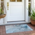 thumbnail image 5 of Addison Rugs Chantille Indoor/Outdoor Transitional Watercolors Blue Washable Rectangle Rug, 1'8" x 2'6", 5 of 5