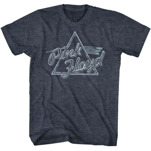 Pink Floyd Rough Prism Navy Heather Adult T-Shirt