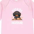 thumbnail image 4 of Inktastic Protected by a Dachshund Dog Boys or Girls Long Sleeve Baby Bodysuit, 4 of 5