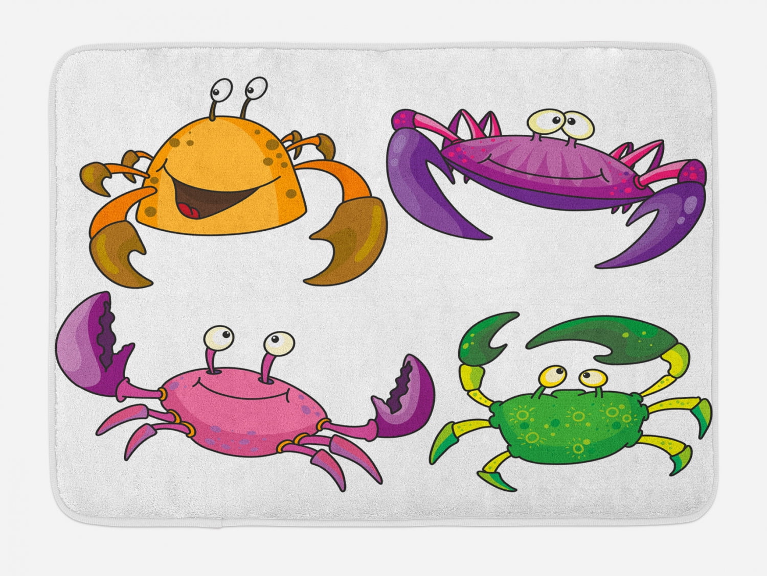 Baby Bath Mats Non Slip Pack Of 4 Crab Design 