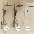 thumbnail image 4 of Bathroom Shower Full Set Black White Gray Bathtub Shower System RAain Pressurized Digital LED Shower Sets Hot Cold  Faucet My Lux Decor Round, 4 of 30
