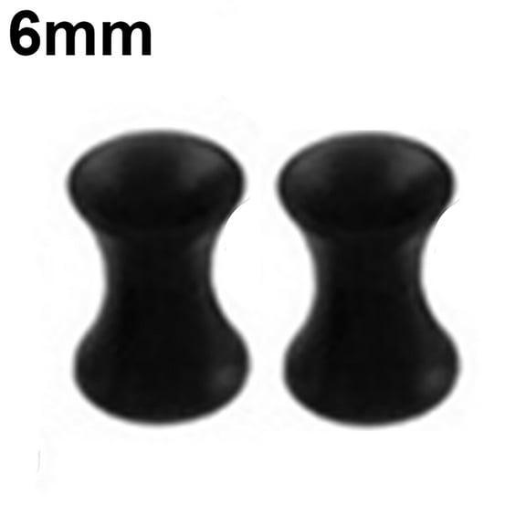AYYUFE Ear Expander Body Piercing Jewelry Silicone Men and Women Ear Tunnels Gauges for Birthday Party Silicone Black