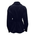 thumbnail image 5 of Lixiuxyad Women's Casual Jackets Elegant Plus Size Trench Coat Long Sleeve Wrap Belt Blend Overcoat For Autumn Winter Fashion Outerwear Blue, 5 of 5
