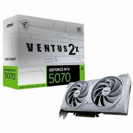 MSI G507012V2CW RTX 5070 12GB Ventus 2X OC White Graphics Card