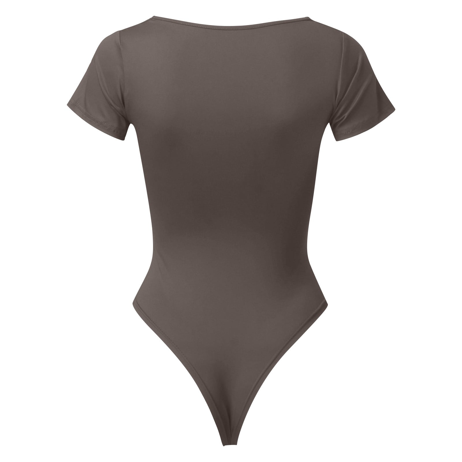 Women's Square Neck Short Sleeve thong Shapewear Bodysuit– Curvypower