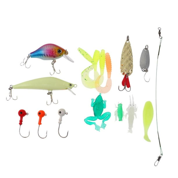 Fishing Set Head Hooks Frog Leader Maggot Soft