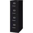 thumbnail image 4 of Pemberly Row 4 Drawer 26.5" Deep Letter File Cabinet in Black, Fully Assembled, 4 of 4