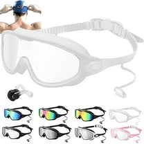 My Cool Summer Clip On Goggles, My Cool Summer Goggles, MycoolSummer Swim Glasses for Men Women Kid, Wide View, Anti-Fog
