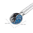 thumbnail image 4 of Collar de Yin Yang a juego para parejas, 2 piezas, con elementos de montaña y océano, collar de la amistad, collar con colgante a juego, 4 of 7