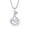 Silver#733, variant on Momihoom Infinity Teardrop Pendant Necklace for Women 925 Sterling Silver Birthstone Jewelry