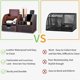 thumbnail image 4 of PU Leather Office Desk Organiser Tidy Pen Pencil Pots Stationery Storage Box Desk Accessories, 4 of 4