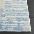 thumbnail image 6 of SAFAVIEH Bayside York Abstract Polyester Machine Washable Area Rug, Ivory/Blue, 6'7" x 6'7" Square, 6 of 13