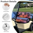 thumbnail image 6 of Aplkyhs Golf Cart Seat Cover Palm Tree Sunset Print Club Car Seat Bottom and Backrest Cushion 2-Person Seats Golf Cart Accessories Easy to Install Club Car Seat Covers Keep Seats Cool, 6 of 6