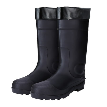 

NOKIO Removable Fleece-Lined Rubber Rain Boots For Men Men S Winter Rain Shoes With Removable Lining Toe Sole Industrial Protective Boots Anti Anti Puncture Anti Slip Wear Labour Boots Rain Boots