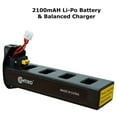 thumbnail image 6 of Contixo F18 Quadcopter Drone Battery, 7.4V 1800mAh Rechargeable LiPo Battery for F18 RC Drone, 6 of 6