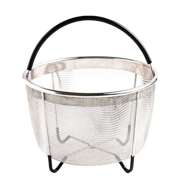 Steamer Basket, Stainless Steel Mesh Strainer Compatible with Instant Pot and Other Pressure Cookers