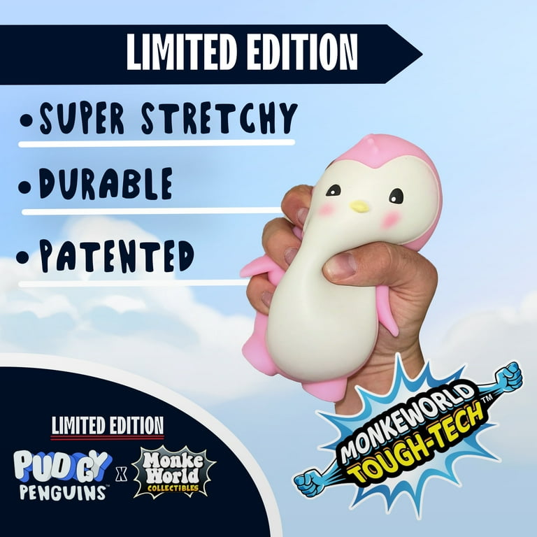 MonkeWorld: Pudgy Penguin - Pink - Squishies Fidget Toy