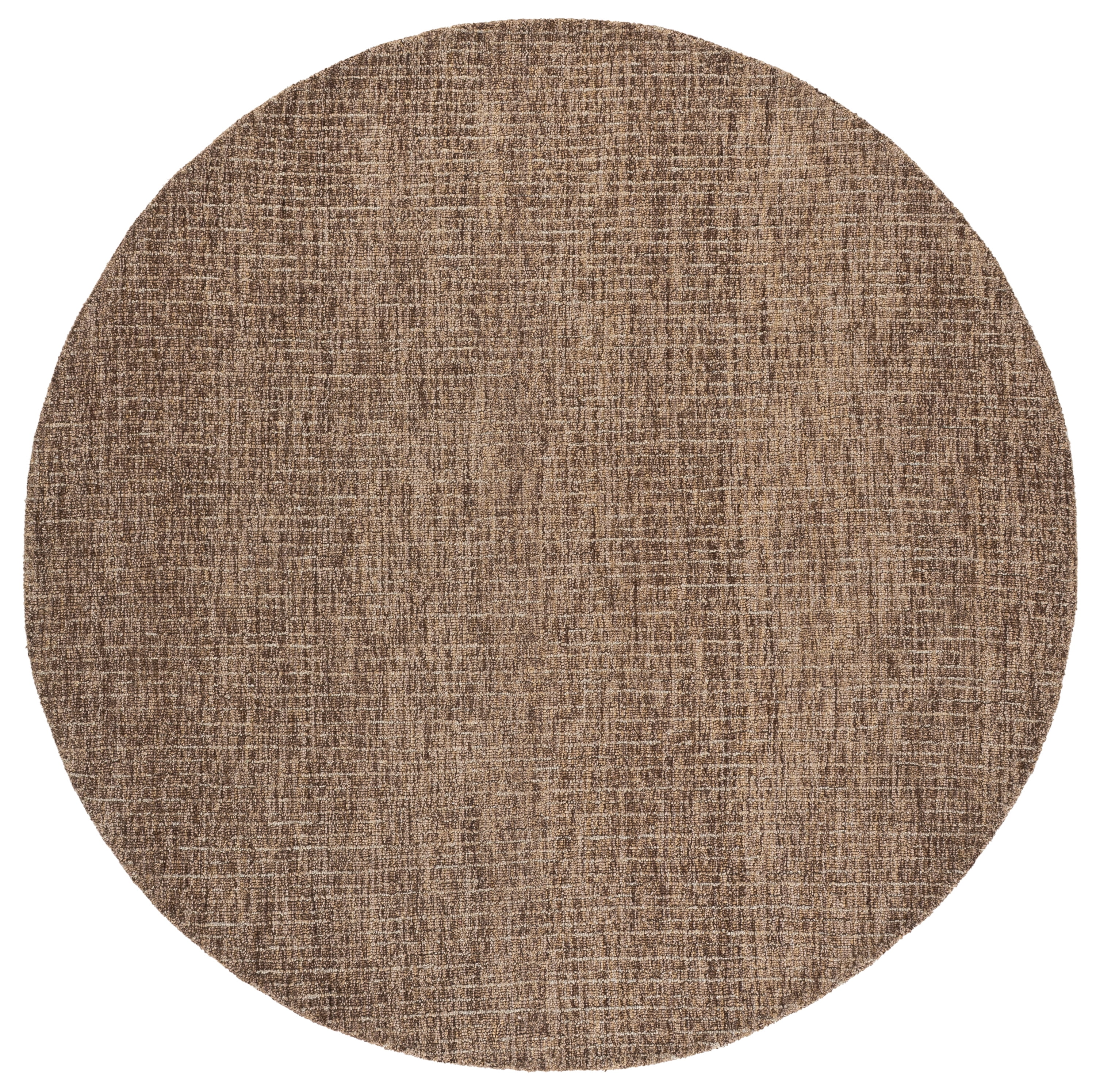 Safavieh Abstract Delia Distressed Wool Area Rug, Brown/Beige, 6' x 6' Round