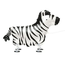 Unique Industries 8" Paper Foil Zebra Walking Balloon