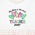 thumbnail image 4 of Inktastic My Mom is the Best Teacher Ever Girls Baby Dress, 4 of 5