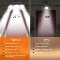 thumbnail image 4 of Lámpara Solar Exterior de Pared con Sensor 138 Ledsv Leiki 1 lampara set 3 solar, 4 of 4