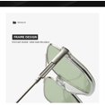 thumbnail image 4 of Plain face double beam large frame anti blue light retro glasses lower half frame sunglasses women's street, 4 of 6