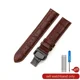 thumbnail image 3 of Para hombres y mujeres, correa de reloj de piel auténtica de vaca resistente al agua, color negro y marrón, de 18, 20, 21 y 22 mm, para Tissot, Longines, Casio, Seiko, 3 of 5