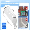 thumbnail image 3 of Outdor Aluminum Gutter Fixing Strap Heavy Duty Downspout Support Bracket For Rainwater System Secure Outdoor Hardware Rustproof Metal Fastener Stiffener, 3 of 6