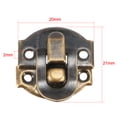 thumbnail image 2 of Uxcell Box Latch, Retro Style Small Size Bronze Hasp Cases Catch w Screws 10Pcs, 2 of 4