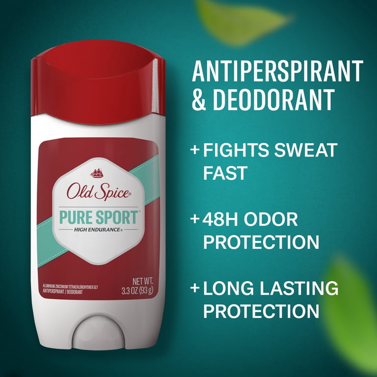 Old Spice Pure Sport Antiperspirant Deodorant, 24/7 Protection photo 3