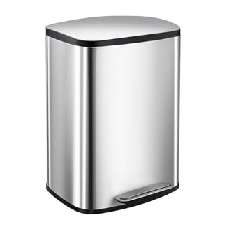 Mrbin Stainless Steel Bathroom Trash Can - 13L, Eclipse-Grey – Mrbin
