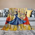 thumbnail image 2 of PRATYUS Dancing Women Throw Blanket for Couch Sofa Bed Office Decor All Seasons Soft Plush Blanket 60x80in, 2 of 6