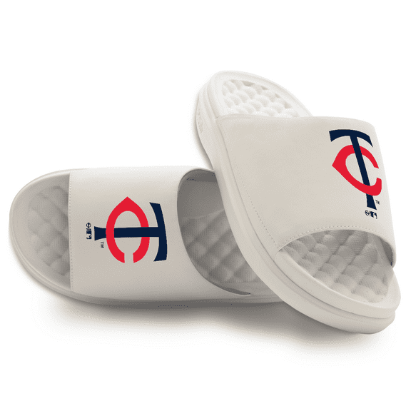Unisex ISlide Cream Minnesota Twins Primary Motive Slide Sandals