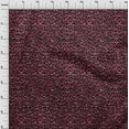 thumbnail image 3 of oneOone Cotton Jersey Maroon Fabric Animal Skin Sewing Material Print Fabric By The Yard 58 Inch Wide-29M, 3 of 4
