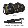 thumbnail image 4 of Japuie Ball Phyton Snake Print Travel Duffle Bag,Gym Bag,Weekender Bag,Compartment Overnight Bag for Men Women,Carry On Weekender Bag for Airplane,Hospital Bags for Labor and Delivery, 4 of 6