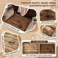 thumbnail image 6 of Bathroom Rug Diatomaceous Earth Bath Mat, Rustic Wood Grain Quick Dry Floor Mat for Bathroom Kitchen, 23.62 x 15.75 in, 6 of 6